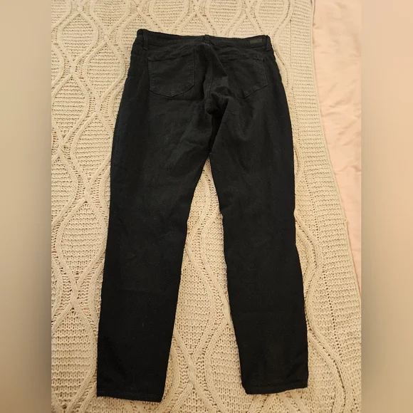 PAIGE Midnight Black Denim - Picture 6 of 7